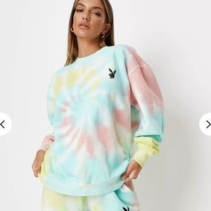 Playboy Tie Dye Oversized Sweatshirt